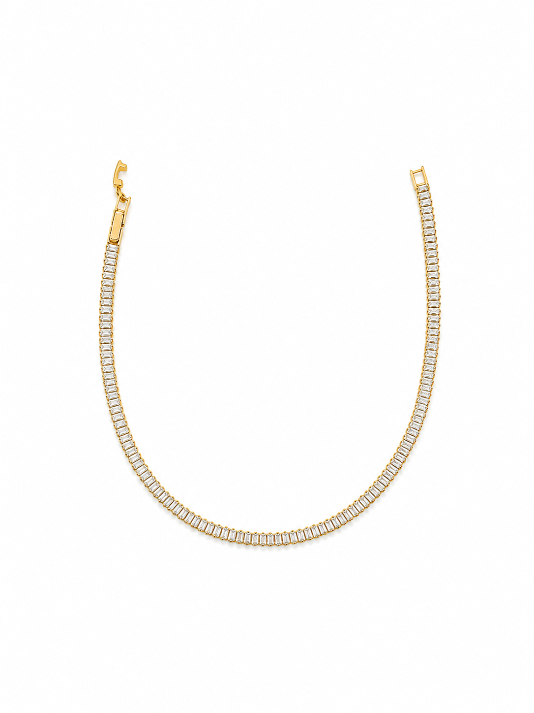 Halsband – Crystal Line Guld