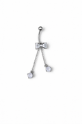 Omvänd Navelpiercing Rosett – Kristall