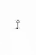 Tragus Piercing med Vit Kristall