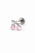 Tragus Piercing Rosett – Vit