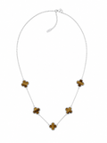 Halsband – Clover Amber Guld