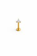 Tragus / Helix Piercing Labret med Triangel Kristall – 1.2x8mm
