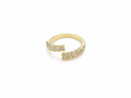 Ring – Round Crystal Guld