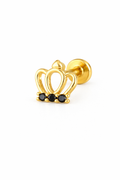 Tragus Piercing Krona – Guld