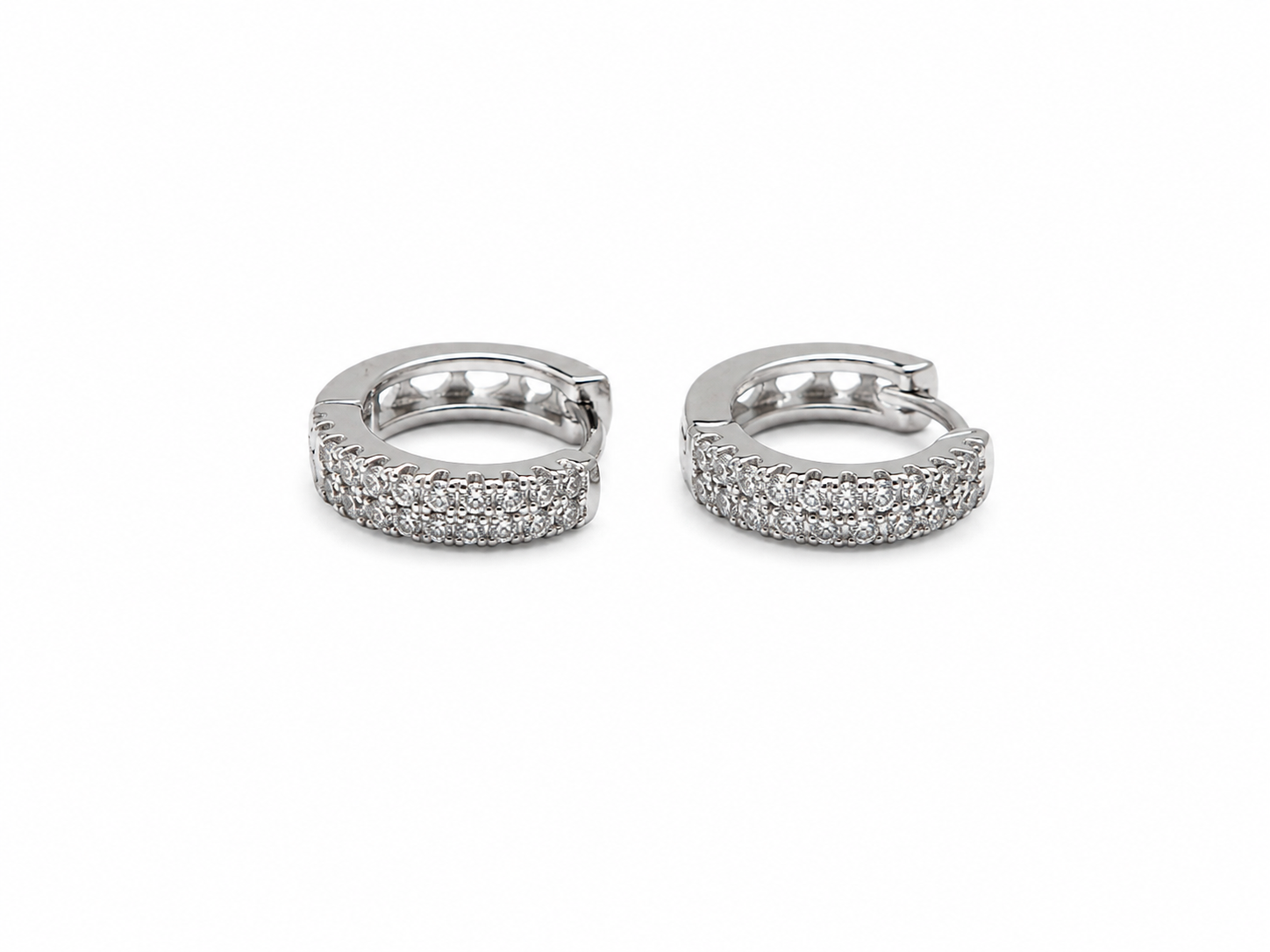 Örhängen – Platinum Hoop Earrings
