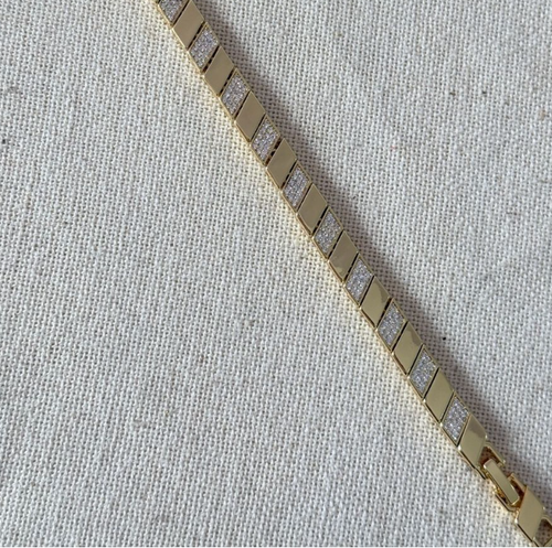 Armband – Cross Crystal Luxe Guld