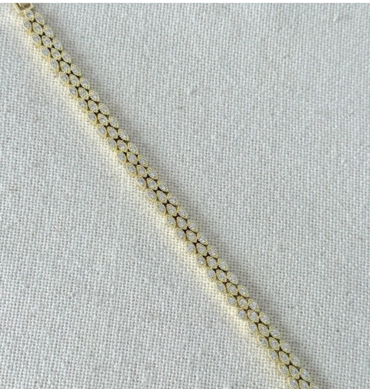 Armband – Eye Crystal Gold