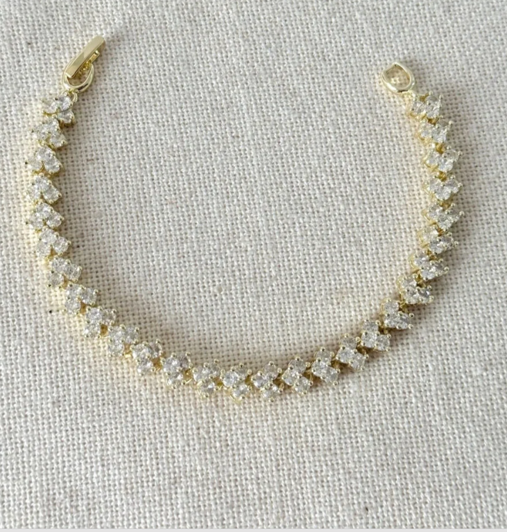 Armband – Arrow Crystal Gold