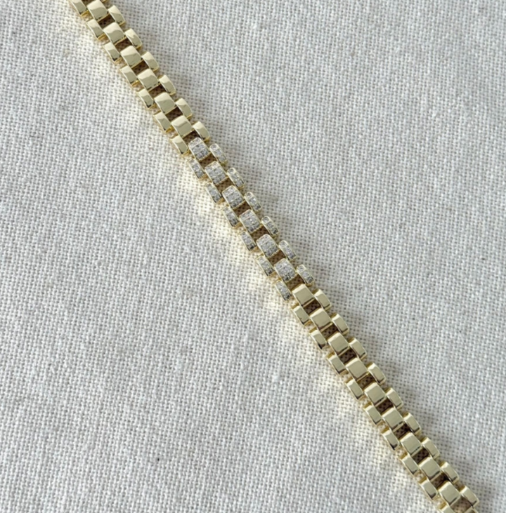 Armband – Crystal Tennis Gold